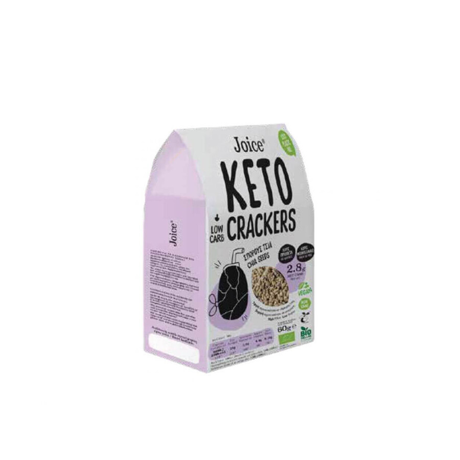 Gustare BIO Keto Cracker cu Chia 60g