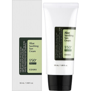 Aloe Vera Cream with SPF 50 PA+++, 50 ml, COSRX