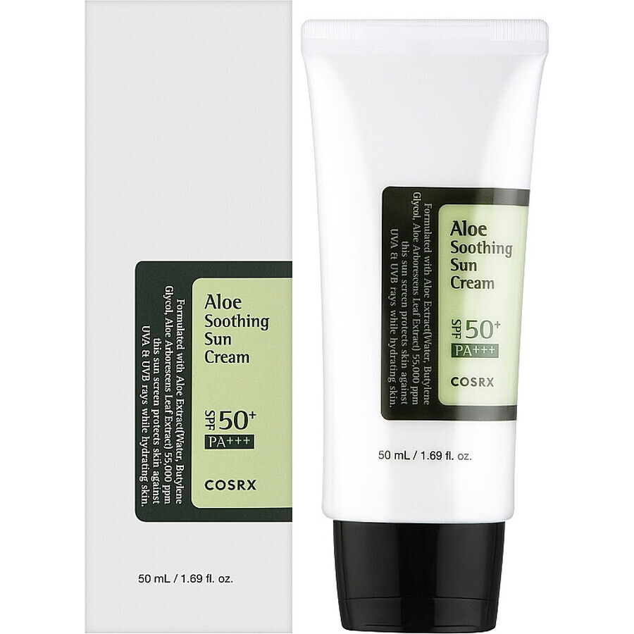 Crema cu Aloe Vera si SPF 50 PA+++, 50 ml, COSRX