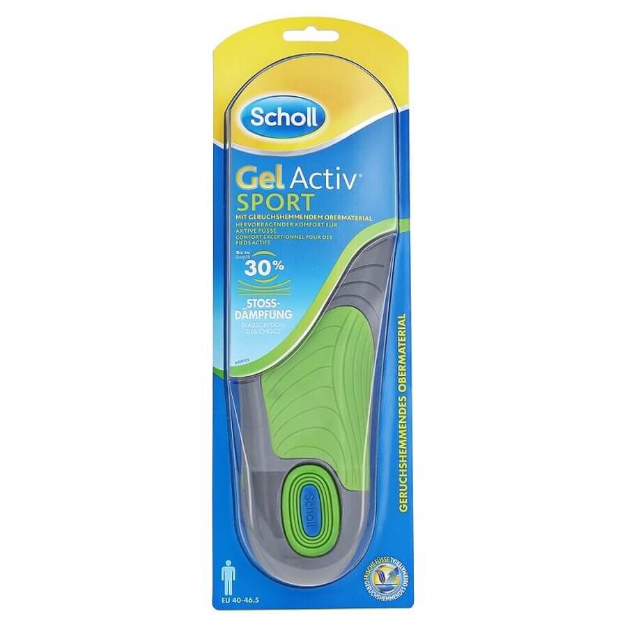 Solette per uomo, GelActiv Sport, misura 40 - 46,5, Scholl