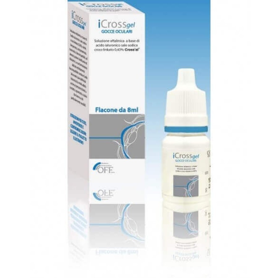 iCross gel solutie oftalmica lubrifianta, 8 ml, Off Italia