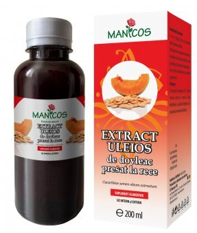 Extract uleios de dovleac presat la rece 200 ml Manicos