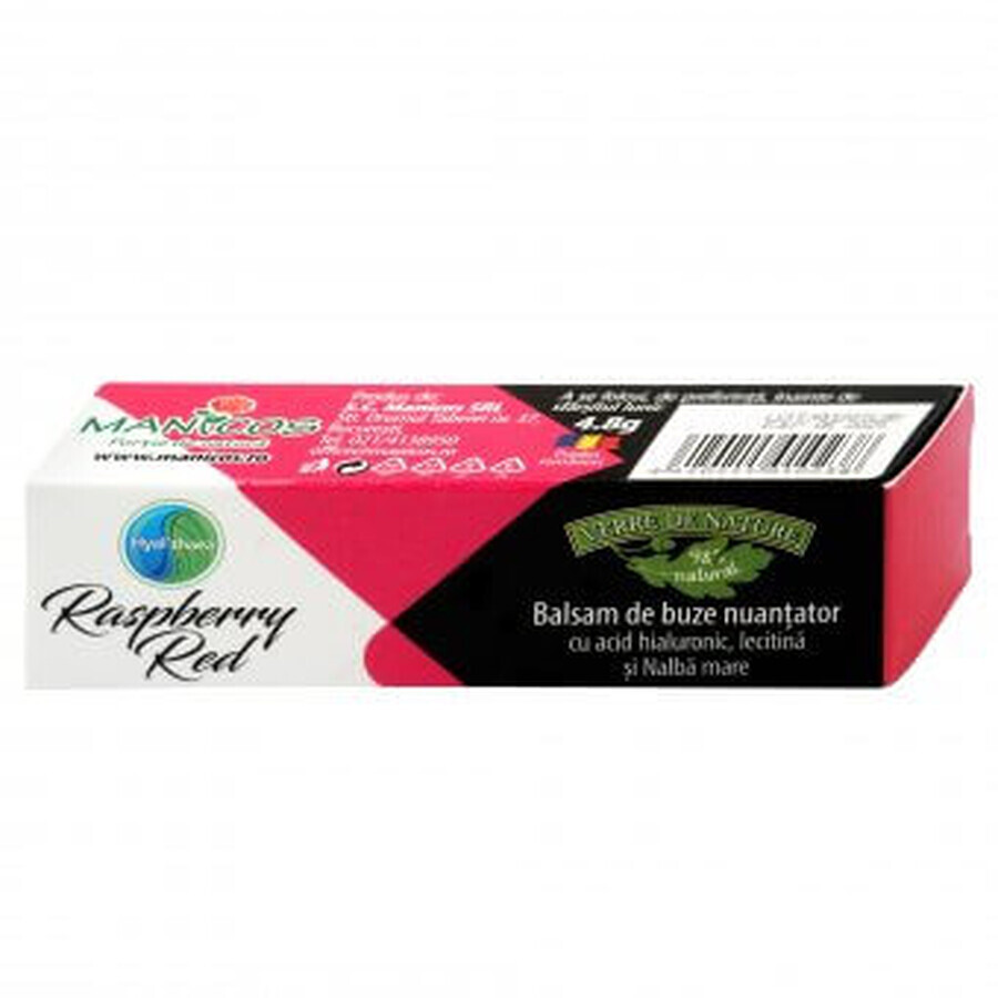 Balsam de buze nuantator Hyal'thaea Raspberry Red 4.8 g, Verre de Nature