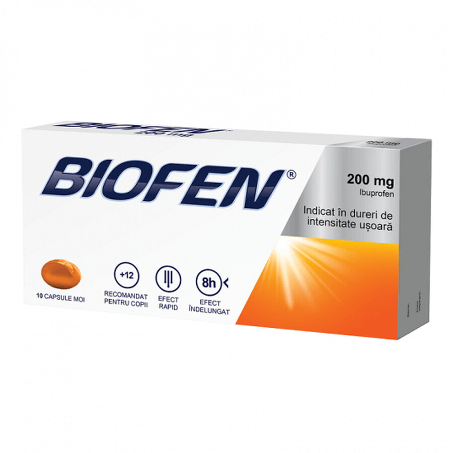 Biofen, 200 mg, 10 capsule moi, Biofarm