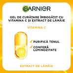 Cleansing gel enriched with vitamin C and lemon extract Skin Naturals, 200 ml, Garnier