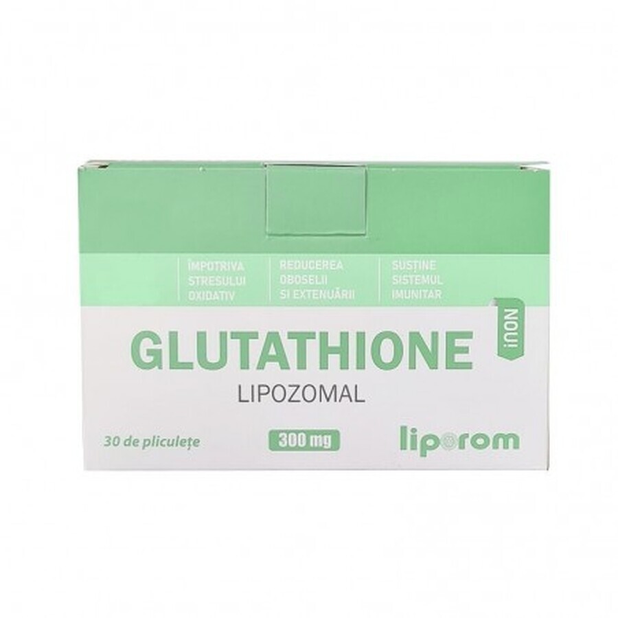 Glutathion Lipozomal, 300 mg, 30 plicuri, Liporom