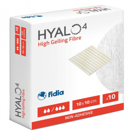 High Gelling Fiber Hyalo4 Dressing, 10x10 cm, 10 pieces, Fidia Farmaceutici