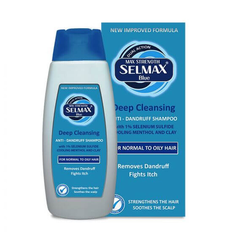 Antimaterieshampoo voor normaal vet haar Selmax Blue, 200 ml, Advantis