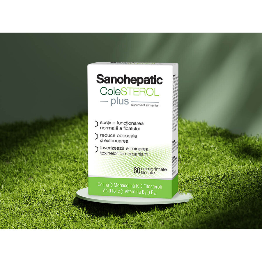 Sanohepatic COLESTEROL Plus, 60 comprimate filmate, Zdrovit