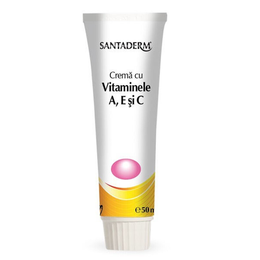 Cremă cu Vitaminele A, E și C Santaderm, 50 ml, Viva Pharma