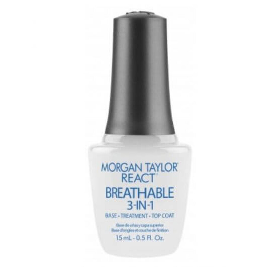 Base-Treatment-Top Coat Morgan Taylor React Breathable 3 in 1 15ml