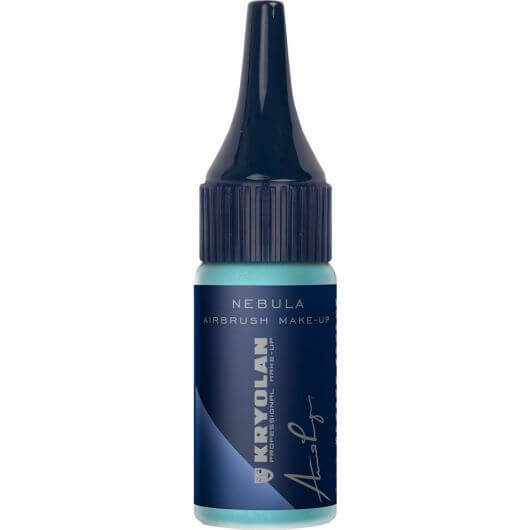 Fard lichid profesional Kryolan Nebula Vivid Airbrush Turquoise 14ml