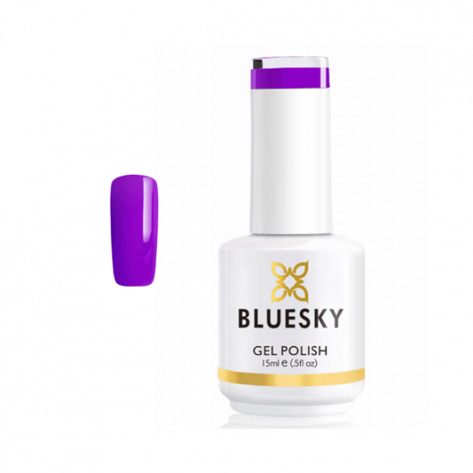 Lac de unghii semipermanent Bluesky UV Fantasy Purple 15ml Frumusete si ingrijire