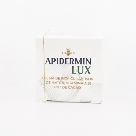 Crema de fata cu laptisor de matca unt de cacao si Vitamina A Apidermin Lux, 50 ml, Complex Apicol Veceslav