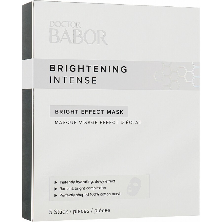Masca folie Doctor Babor Brightening Intense Efect Mask efect de luminozitate 5 buc