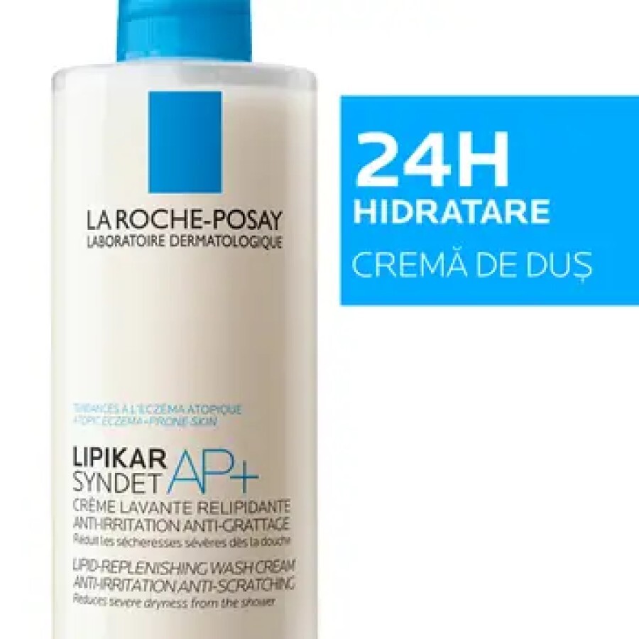  La Roche-Posay Lipikar Syndet AP+ cremă de spălare anti-iritații pentru piele sensibilă, 400 ml, 