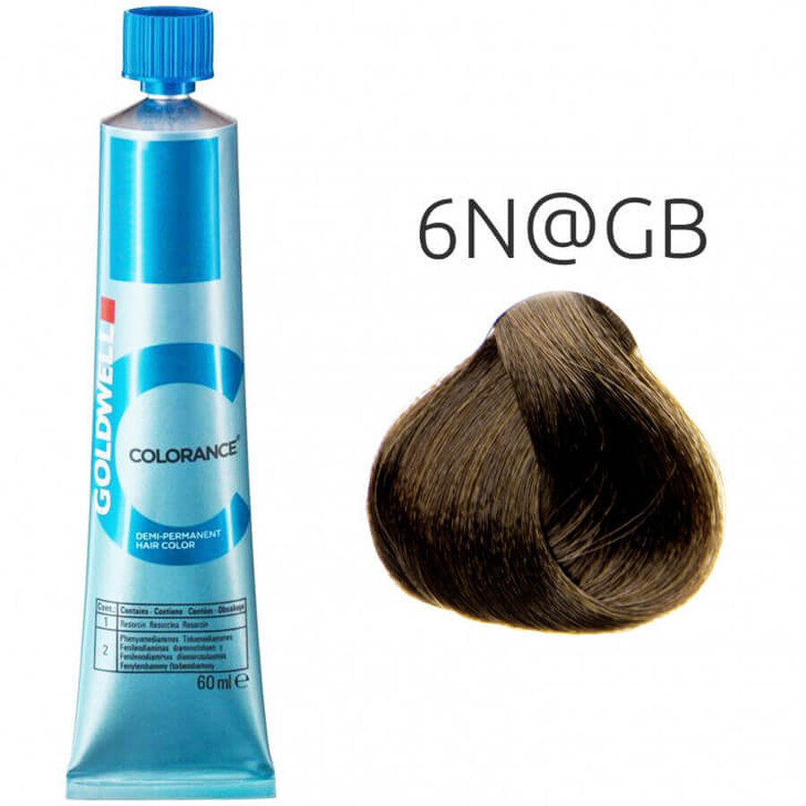 Vopsea de par demipermanenta Goldwell Colorance 6N@GB 60ml