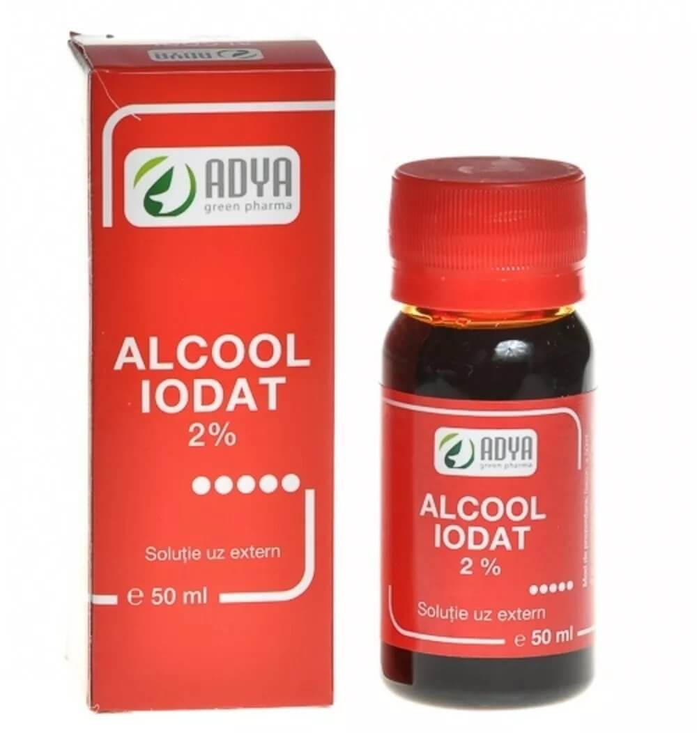 Adya Green Pharma, Alcool iodat 2%, 50ml