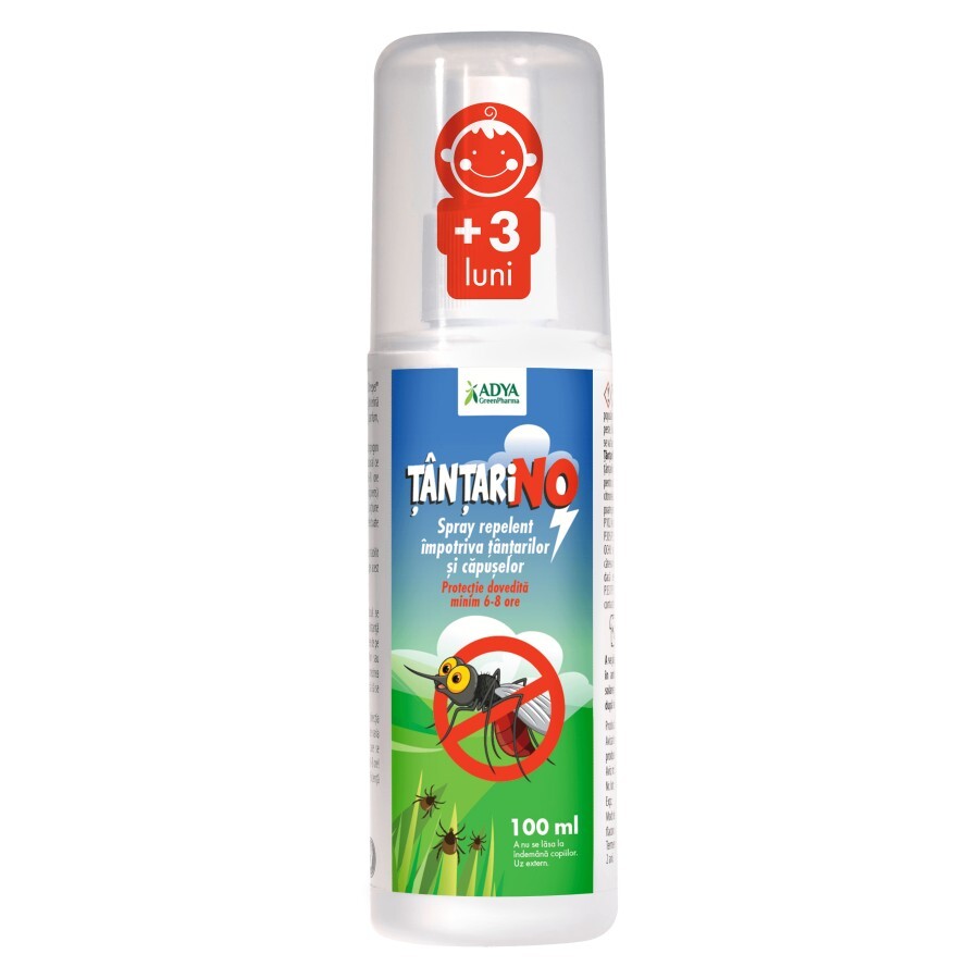 Tantarino Spray Repelent Impotriva Tantarilor si Capuselor 100ml x 1buc Adya Green