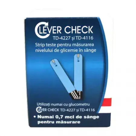 teste glicemie one touch select plus pret catena Teste glicemie Clever Check, 50 bucati, Taidoc