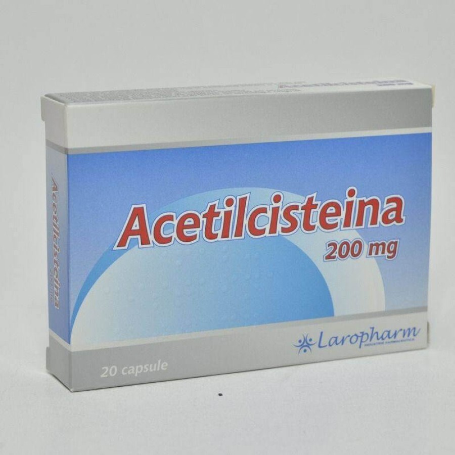 Acetilcisteina Laropharm 200mg x 20 caps.