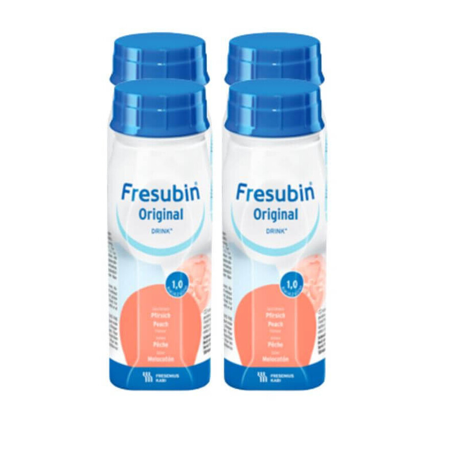 Fresubin original Drink piersici easy bottle 4 flac. x 200 ml
