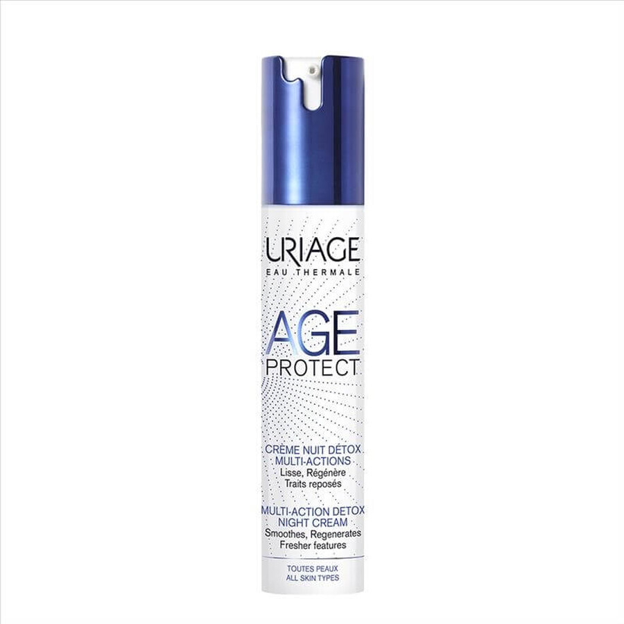 Crema detoxifianta de noapte Multi-Action Age Protect, 40 ml, Uriage