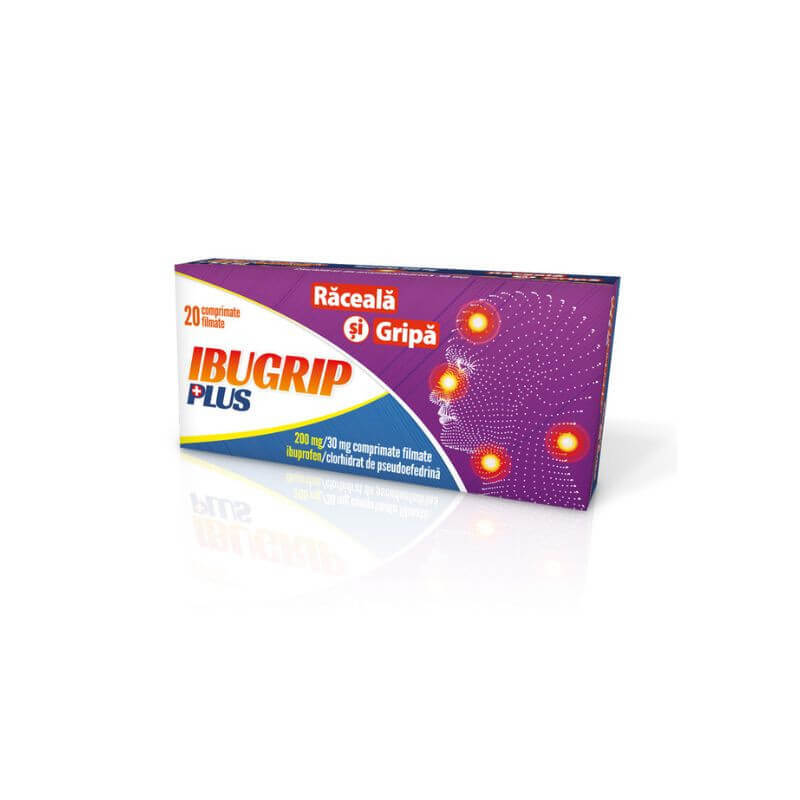 Ibugrip Plus 200 mg / 30 mg x 20 compr. film