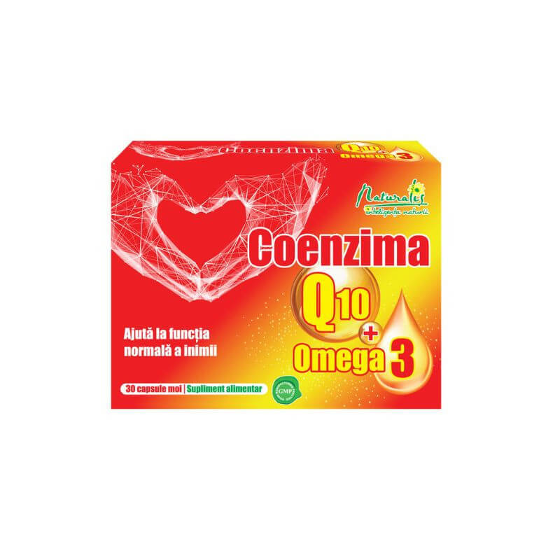 Naturalis Coenzima Q10 + Omega 3 x 30 cps. Vitamine si suplimente