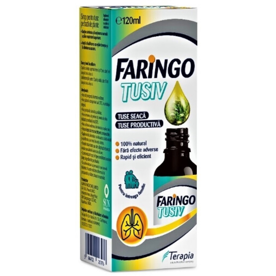 Sirop Faringo Tusiv, 120 ml, Terapia