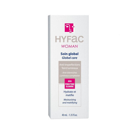 Crema globala pentru piele mixta Woman, 40 ml, Hyfac