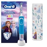Periuta de dinti electrica pentru copii Vitality Frozen, 3 ani+, Albastru, Oral-B