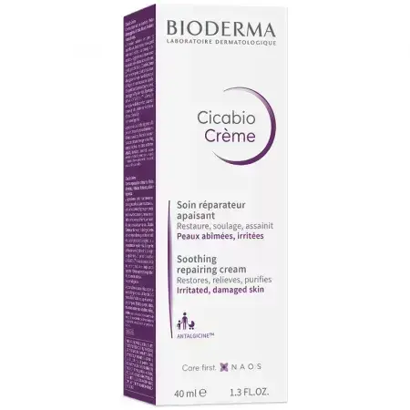 Bioderma Cicabio Cremă hidratantă pentru iritații și leziuni, 40 ml