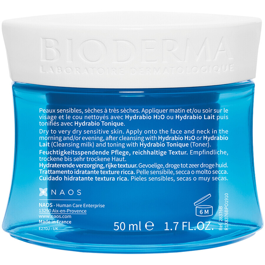 BIODERMA Hydrabio Créme Crema Idratante Viso Ricca 50 ml