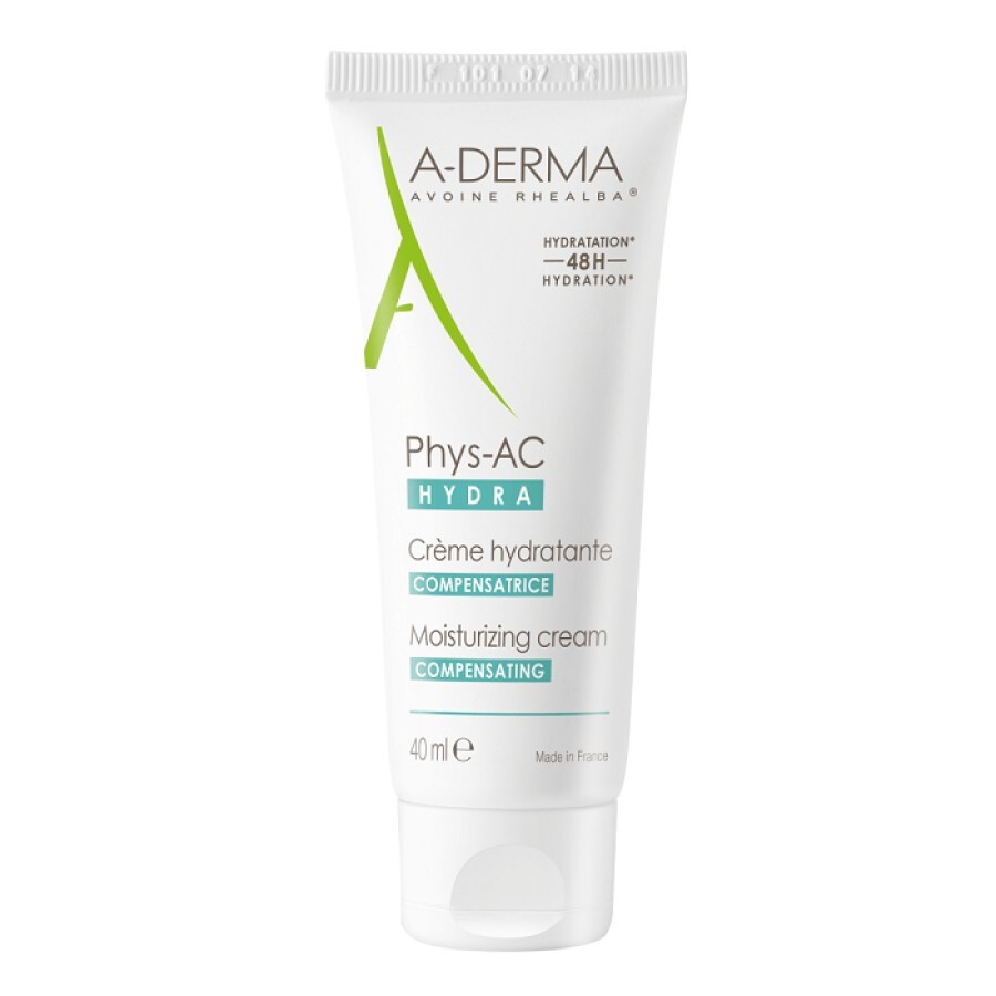 A-Derma Phys-AC Hydra Cremă hidratanta pentru ten cu tendinta acneica , 40 ml