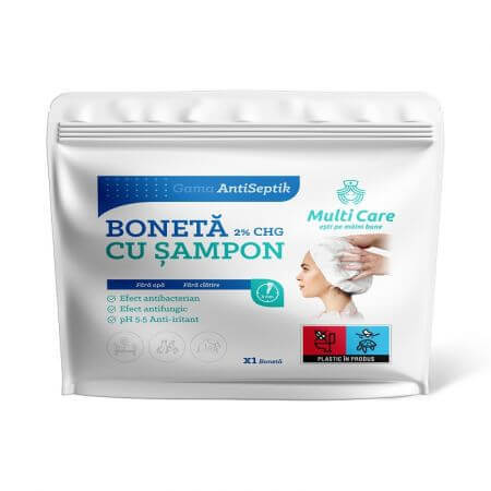 Boneta cu Sampon 2% CHG AntiSeptik, Multi Care