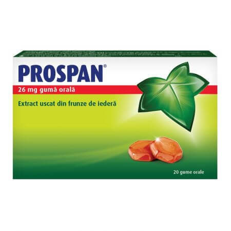 Prospan, 26 mg, 20 guma orala, Engelhard Arzneimittel