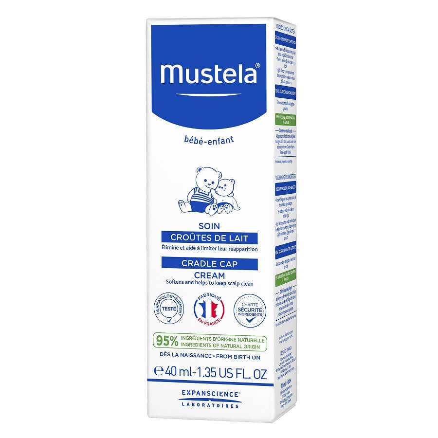 Cremă împotriva scuamelor de lapte, 40 ml, Mustela