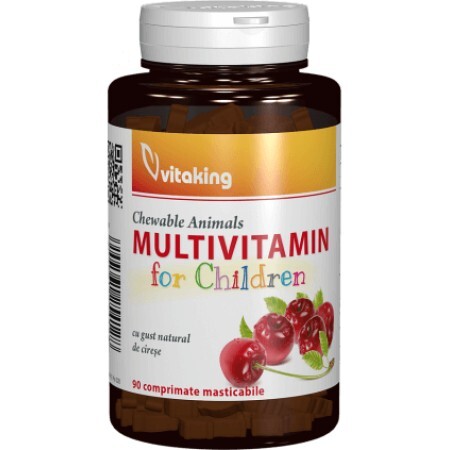 Multivitamina cu minerale pentru copii 90 cpr masticabile, Vitaking 