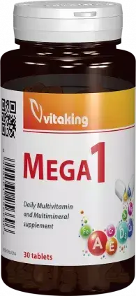 Multivitamina cu minerale si folat mega1 30 cpr, Vitaking