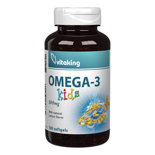 Omega 3 natural copii 100 cps gelatinoase, Vitaking Vitamine si suplimente