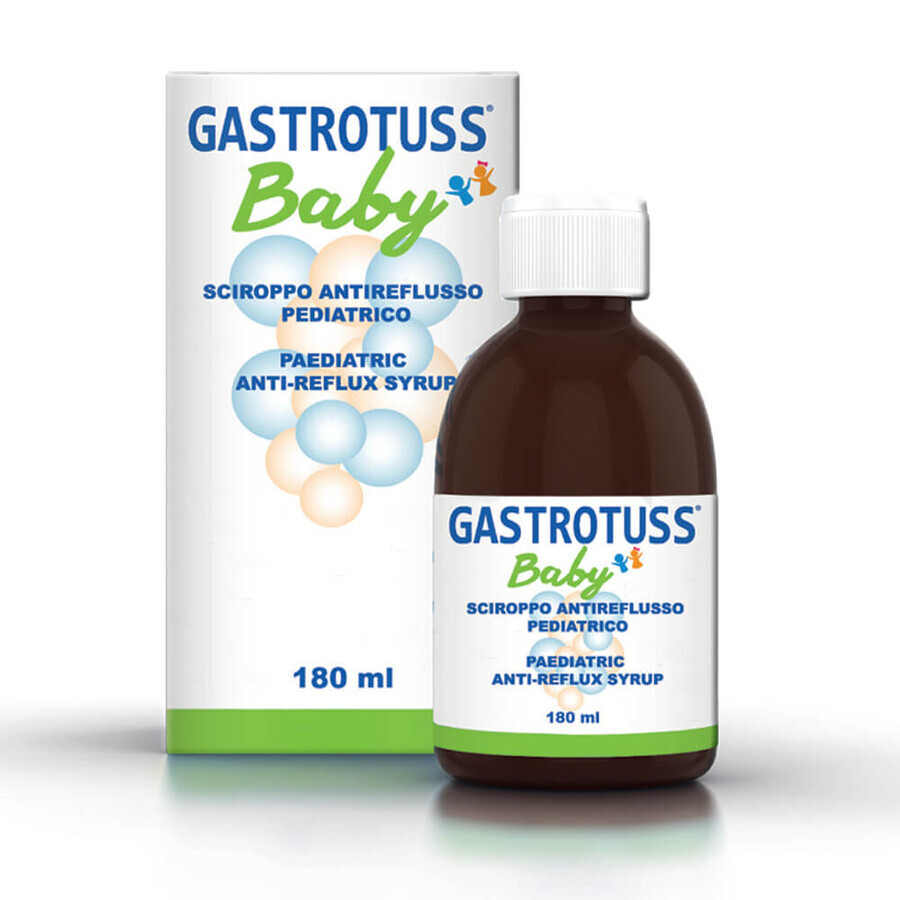 Sciroppo antireflusso pediatrico Gastrotuss Baby, 180 ml, Gastrotuss