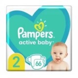 Pampers 2 Active Baby 4-8kg x 66buc