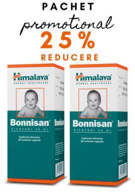 Bonnisan picaturi 30ml 1+1 25% reducere la-al 2 lea produs, Himalaya