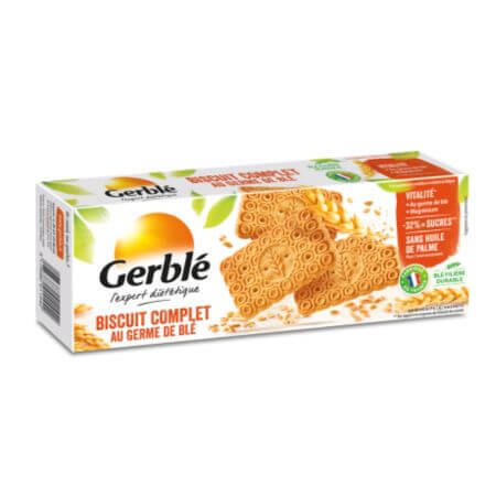 Biscuiti integrali cu germeni de grau Expert Dietetic, 210 g, Gerble