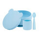 Set de hranire din silicon BWL I, Mineral Blue, Minikoioi