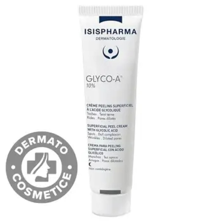 IsisPharma Glyco-A Crema peeling cu 10% acid glicolic, 30 ml