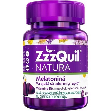 Melatonina, 30 jeleuri, ZzzQuil Natura