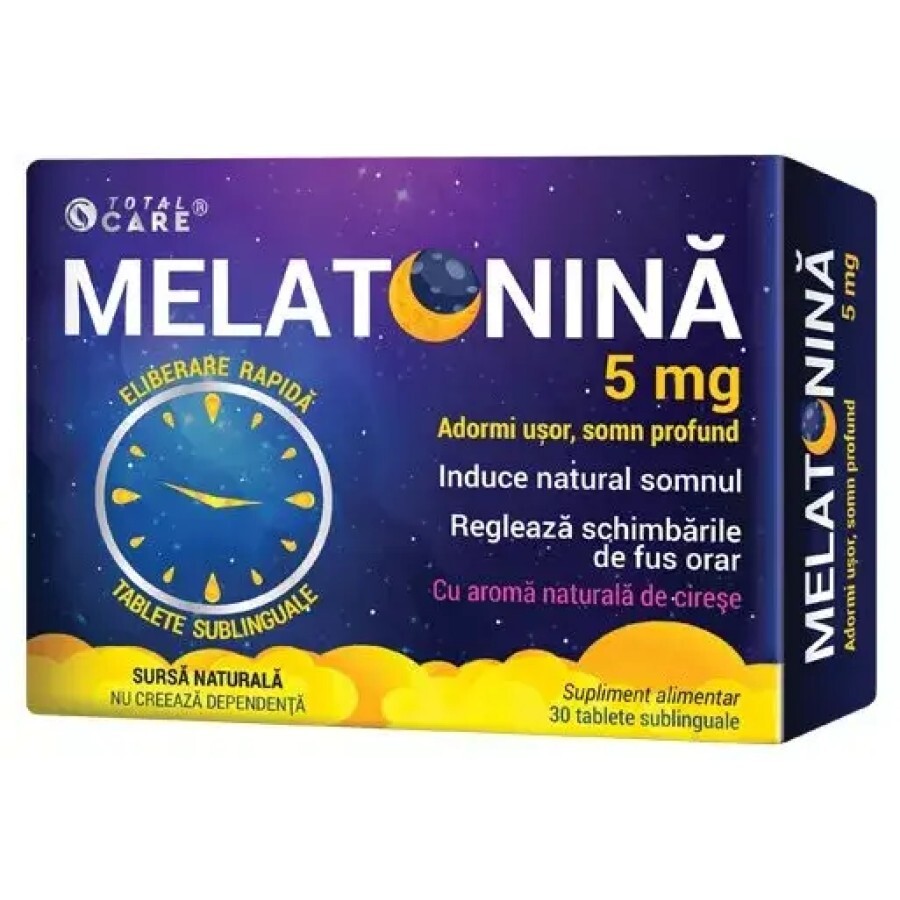 Melatonină 5 mg cu eliberare rapidă 30 tablete sublinguale, Cosmo Pharm 