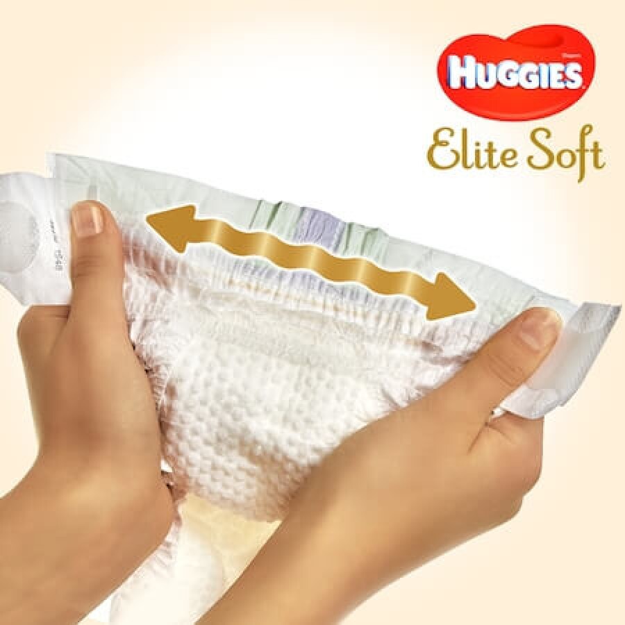 Scutece Elite Soft, Nr. 4, 8-14 kg, 120 buc, Huggies